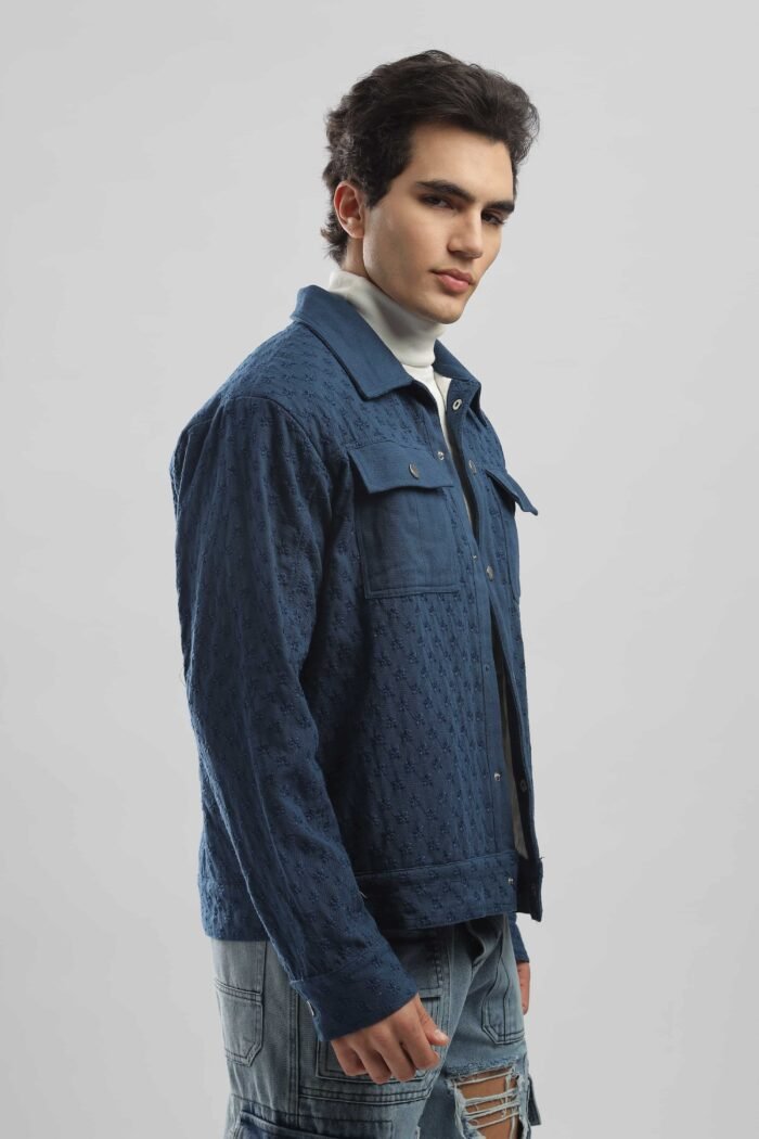 Indigo Stitch Jacket - Image 4