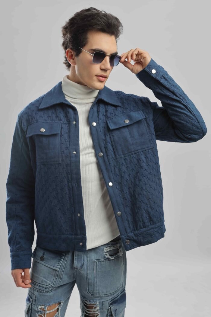 Indigo Stitch Jacket - Image 10