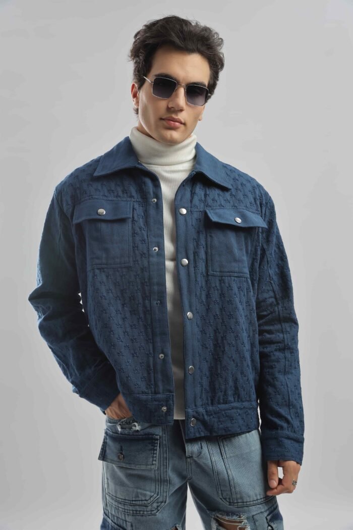 Indigo Stitch Jacket - Image 11