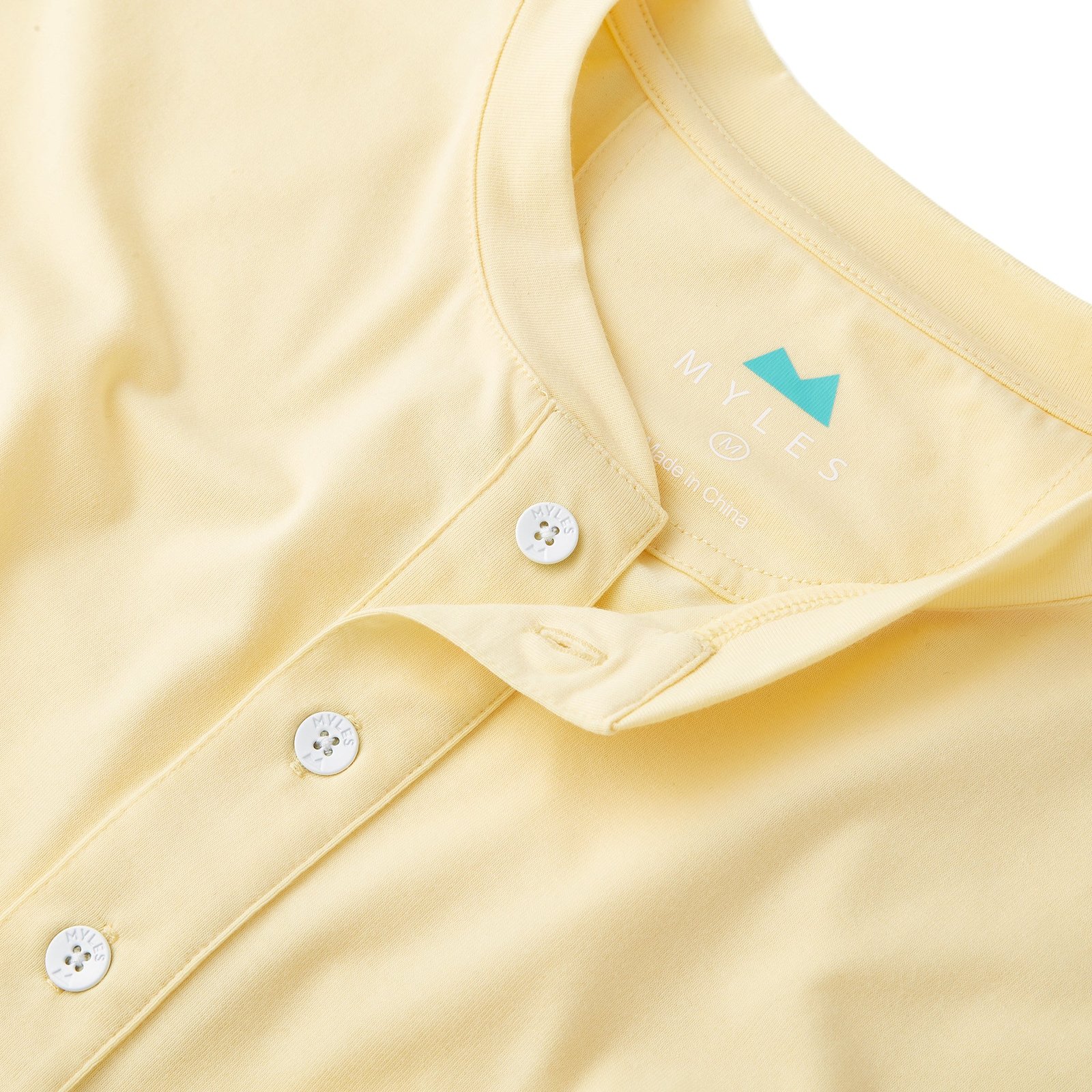 Everyday Henley Short Sleeve in Buttercream - Image 5