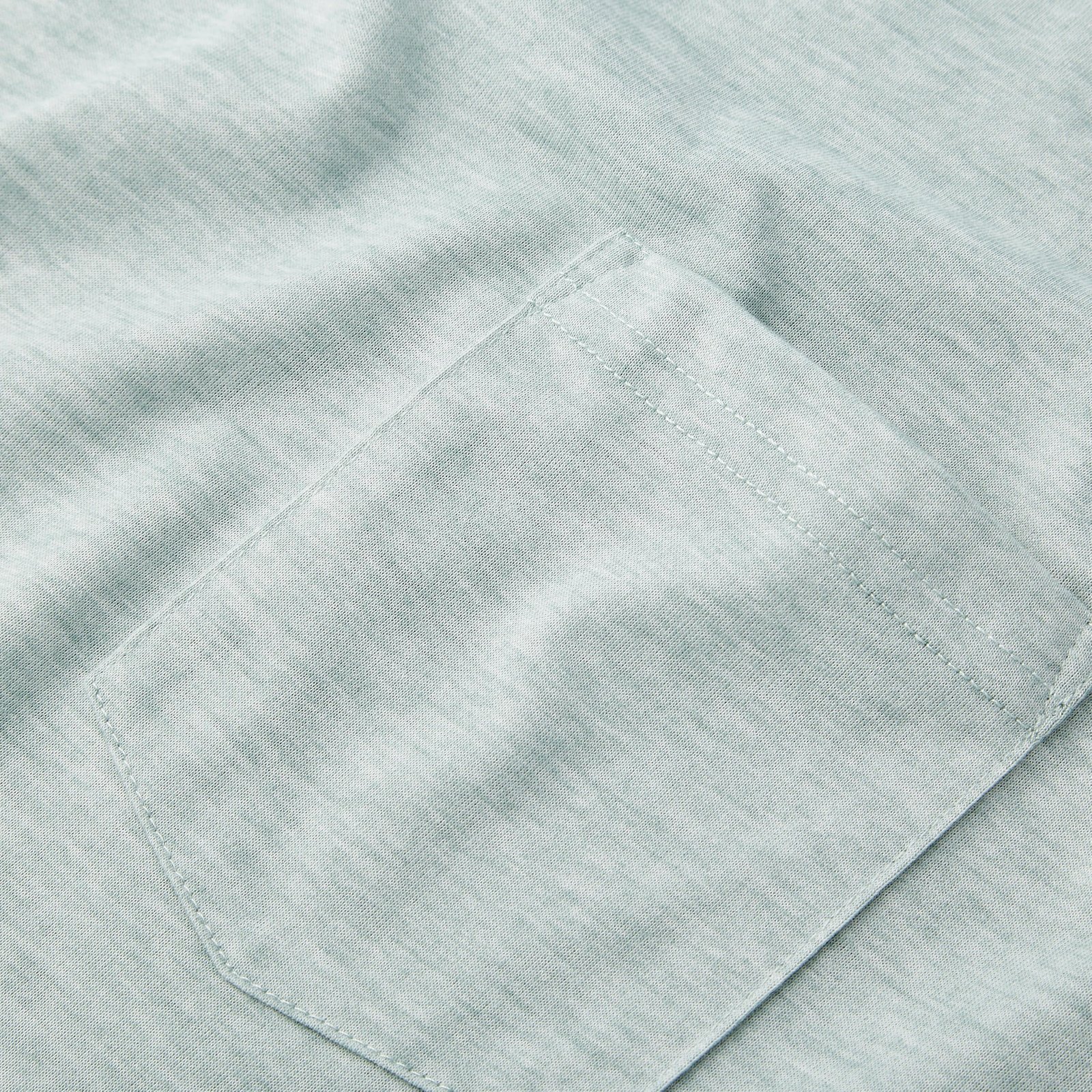 Everyday Tee with Pocket in Heather Gray Green - Image 7