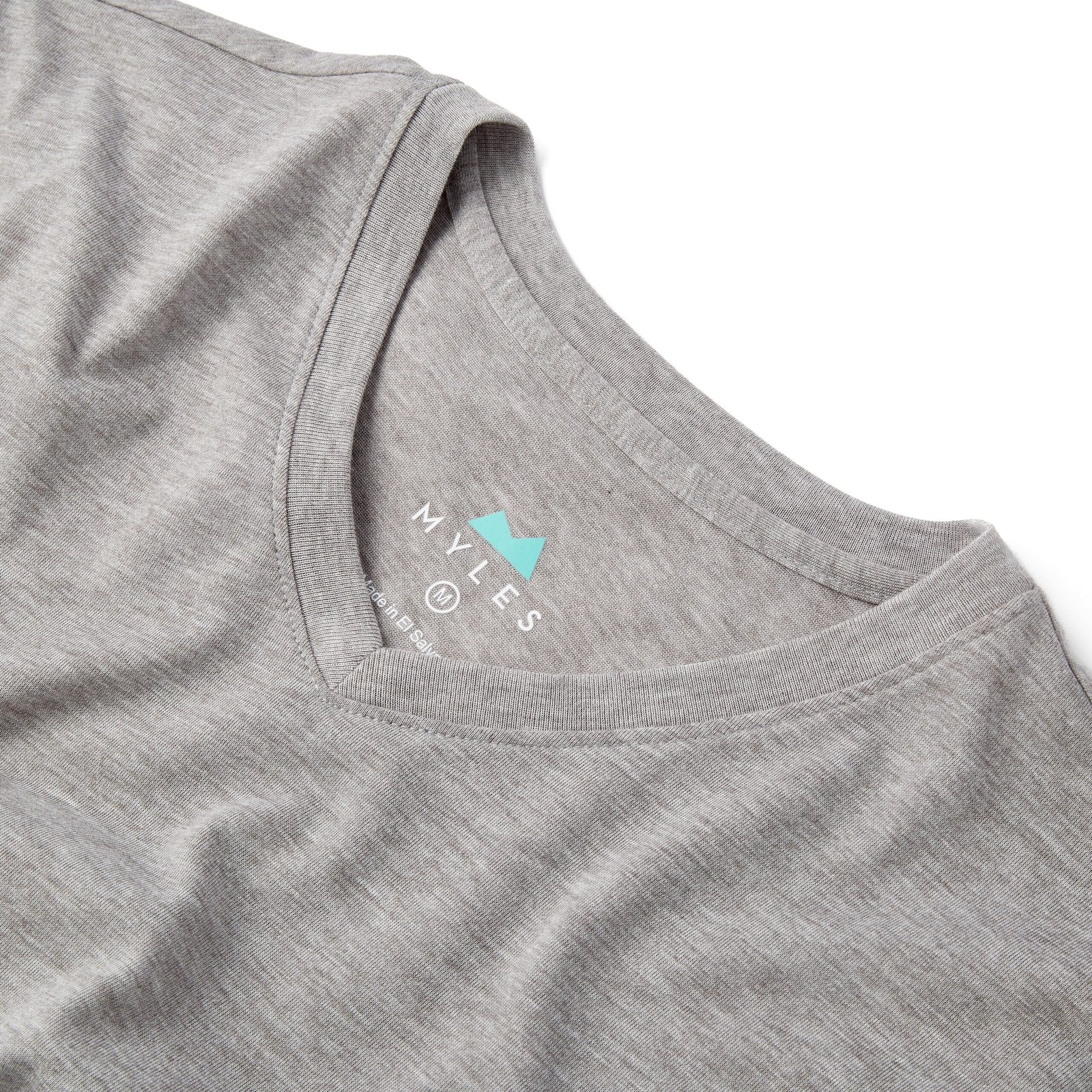 Everyday Tee with V-Neck in Heather Gray - Image 3