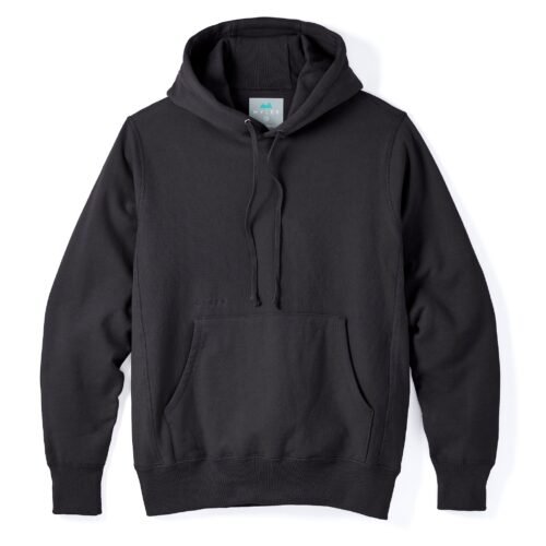 Skyline Heavyweight Fleece Hoodie in Black