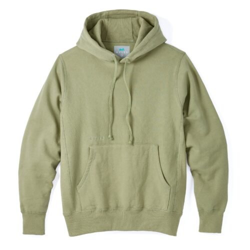 Skyline Heavyweight Fleece Hoodie in Dusty Olive
